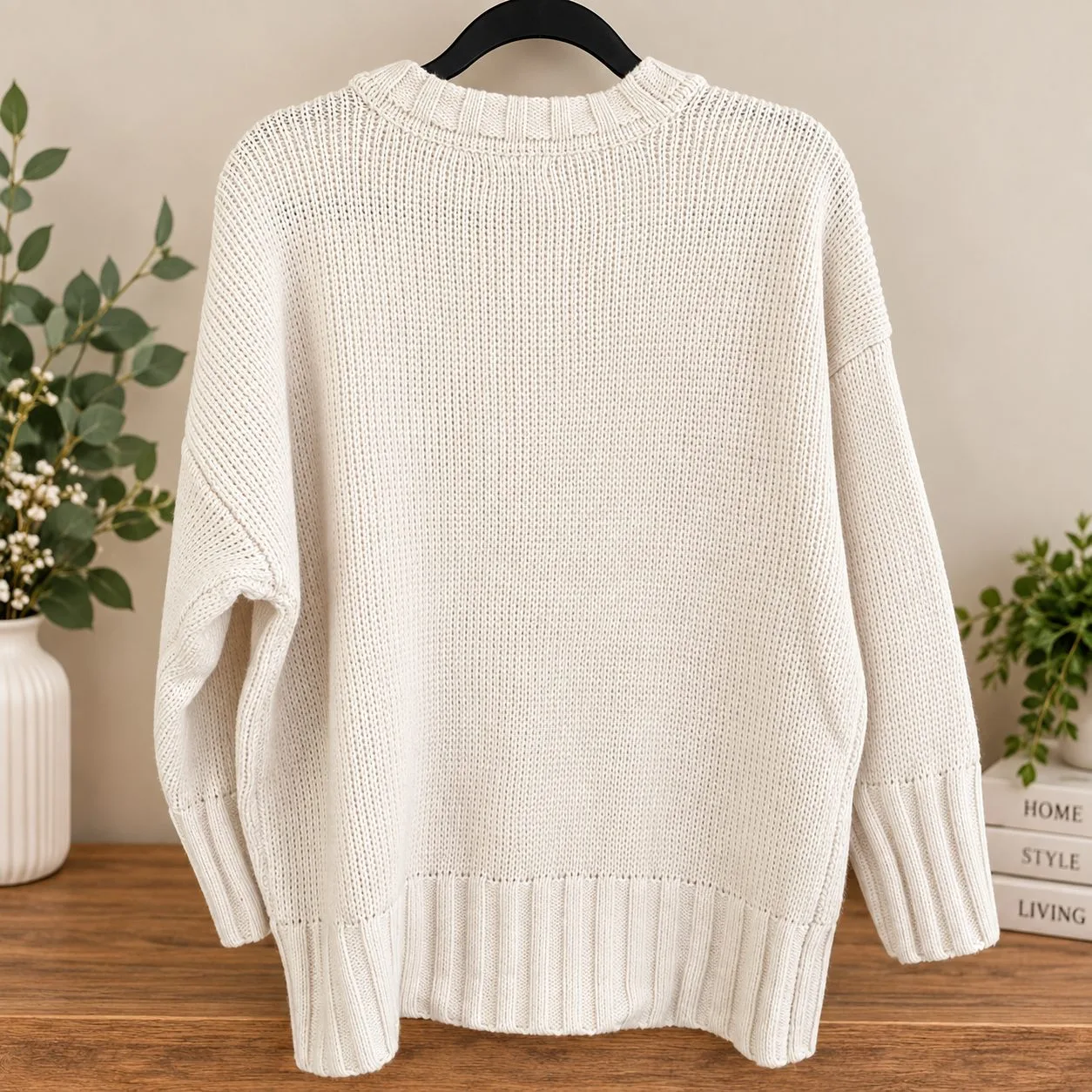 Brand new ladies winter white jumper - Size M – photo 3