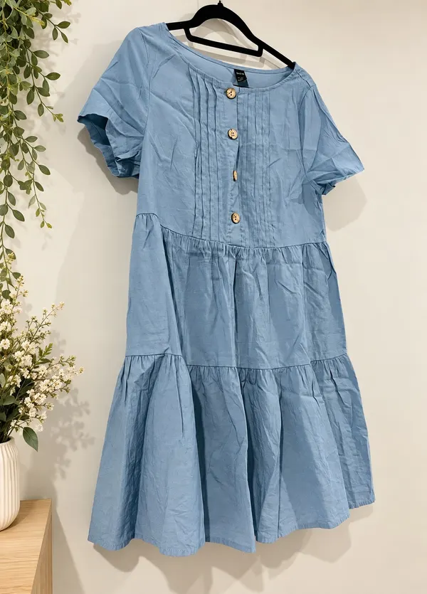 Pale blue shift dress size L