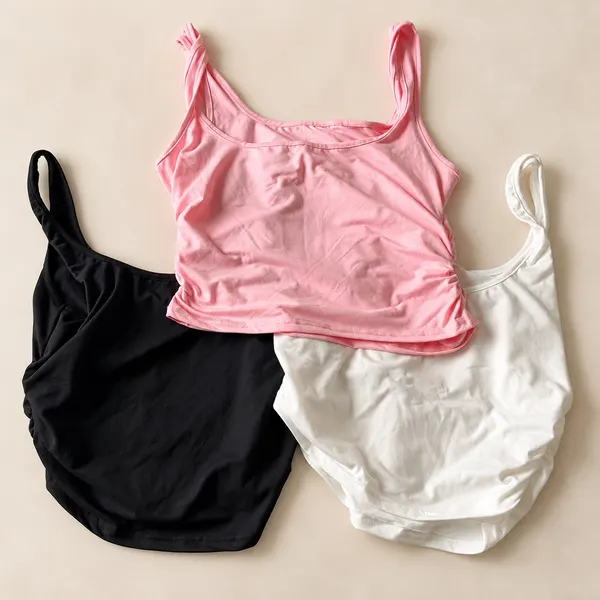 Set 3 brand new stretch camis size XL