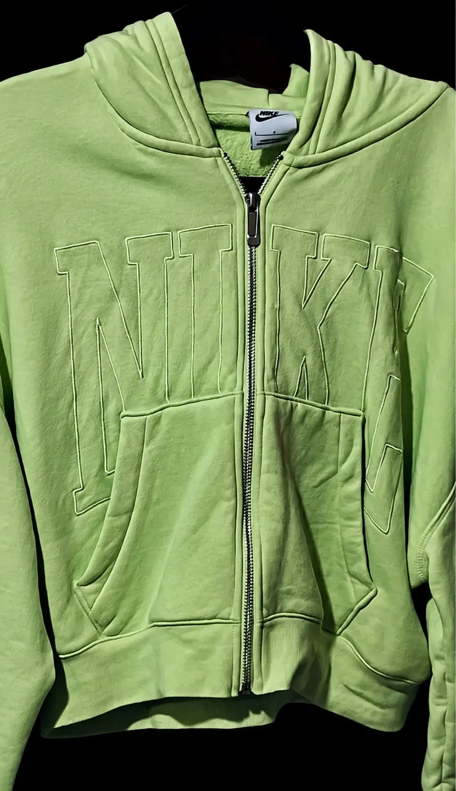 Near new Nike crop zip hoodie size L – photo 6
