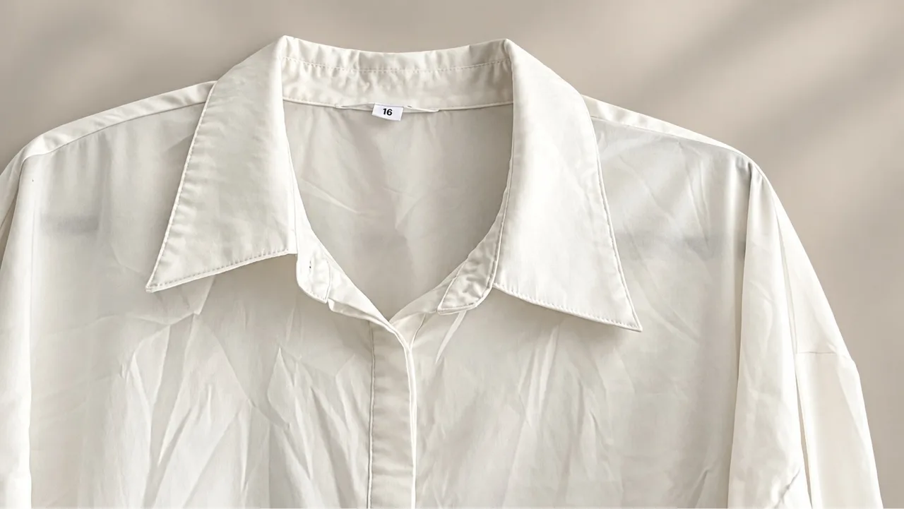 Ladies cream long sleeve blouse size 18 — photo 4