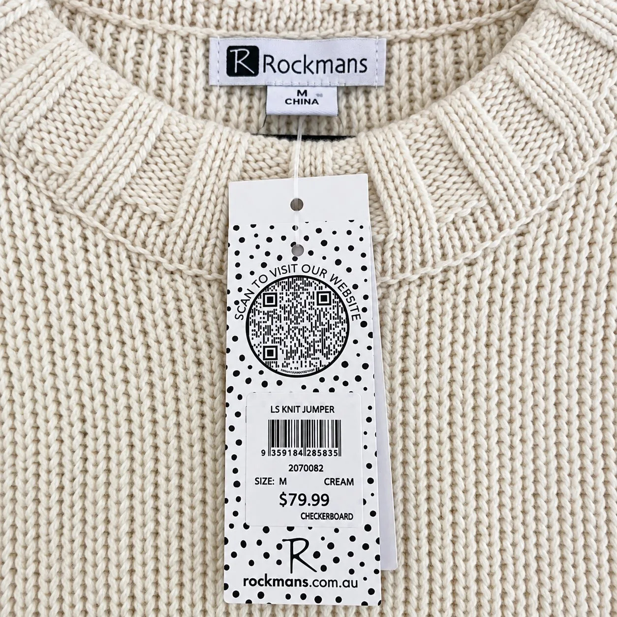 Brand new ladies winter white jumper - Size M – photo 2