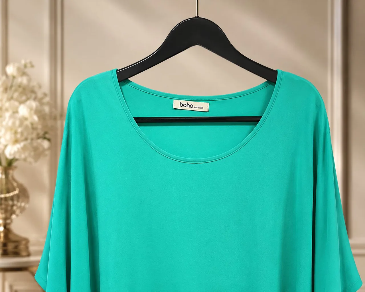 Boho Australia green kaftan one size top – photo 3