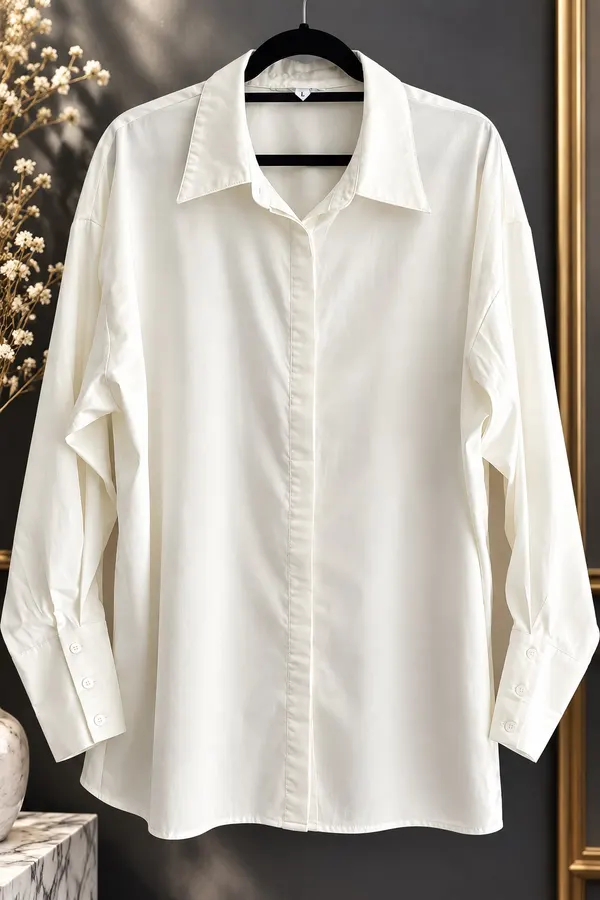 Ladies cream long sleeve blouse size 18