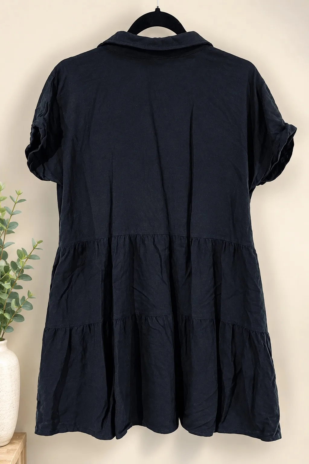 H & M black button down dress. Size M. — photo 2