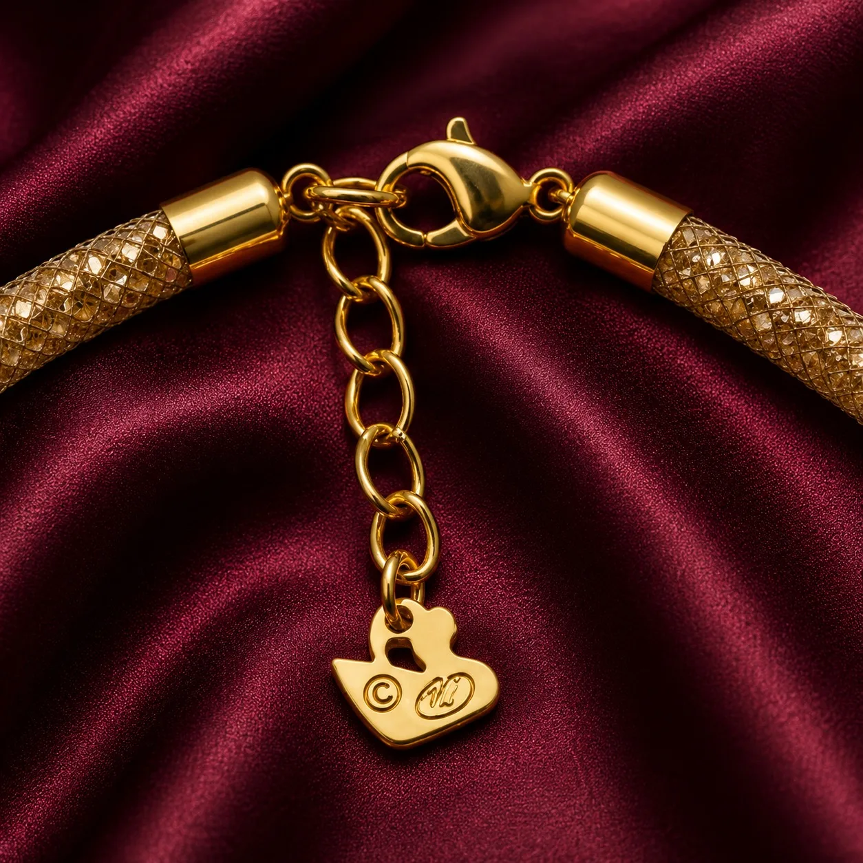 Swarovski champagne coloured necklace with box — photo 10