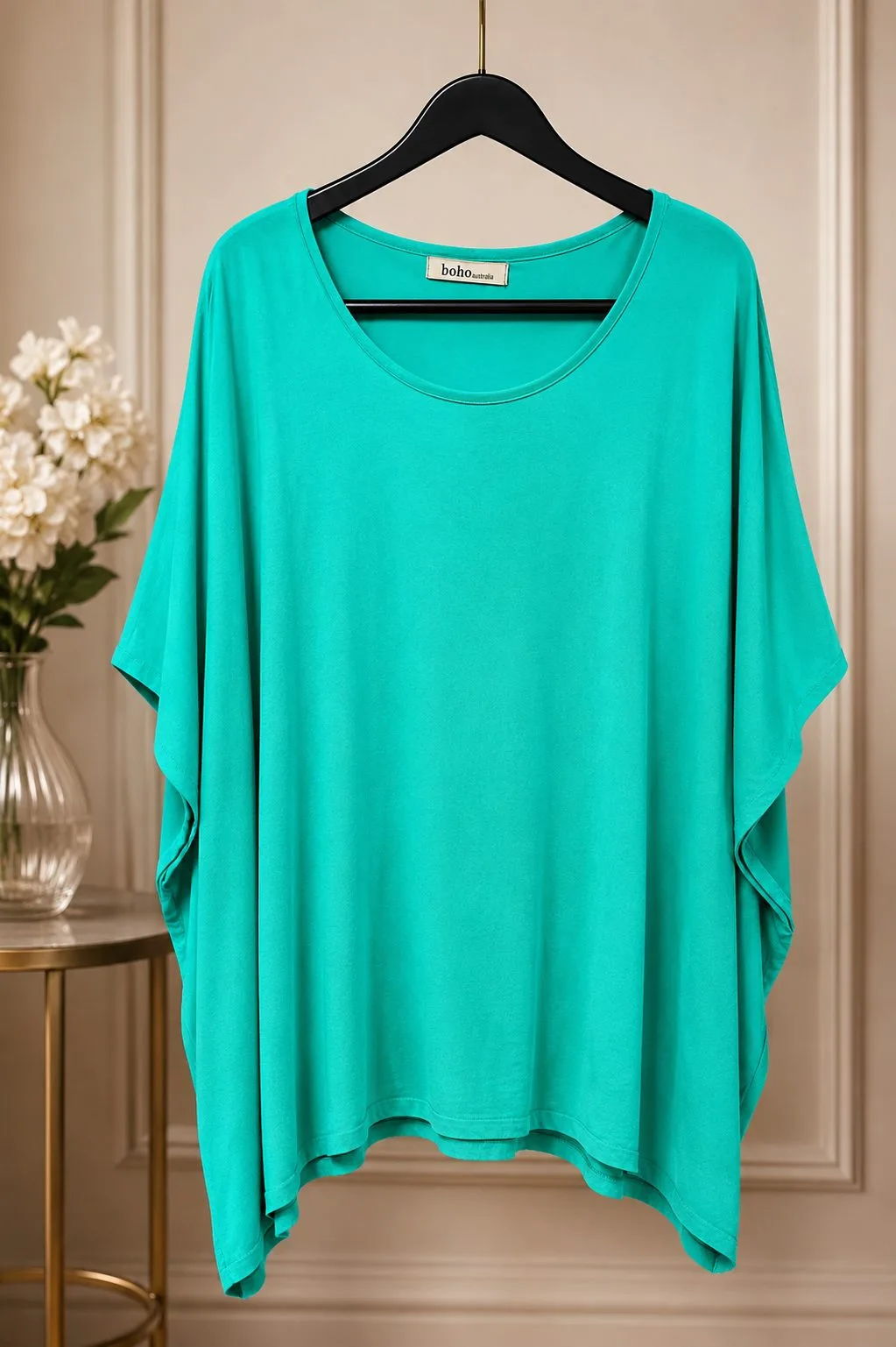 Boho Australia green kaftan one size top – photo 2