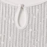 Brand new white sparkle top with key hole opening - size L – photo 3