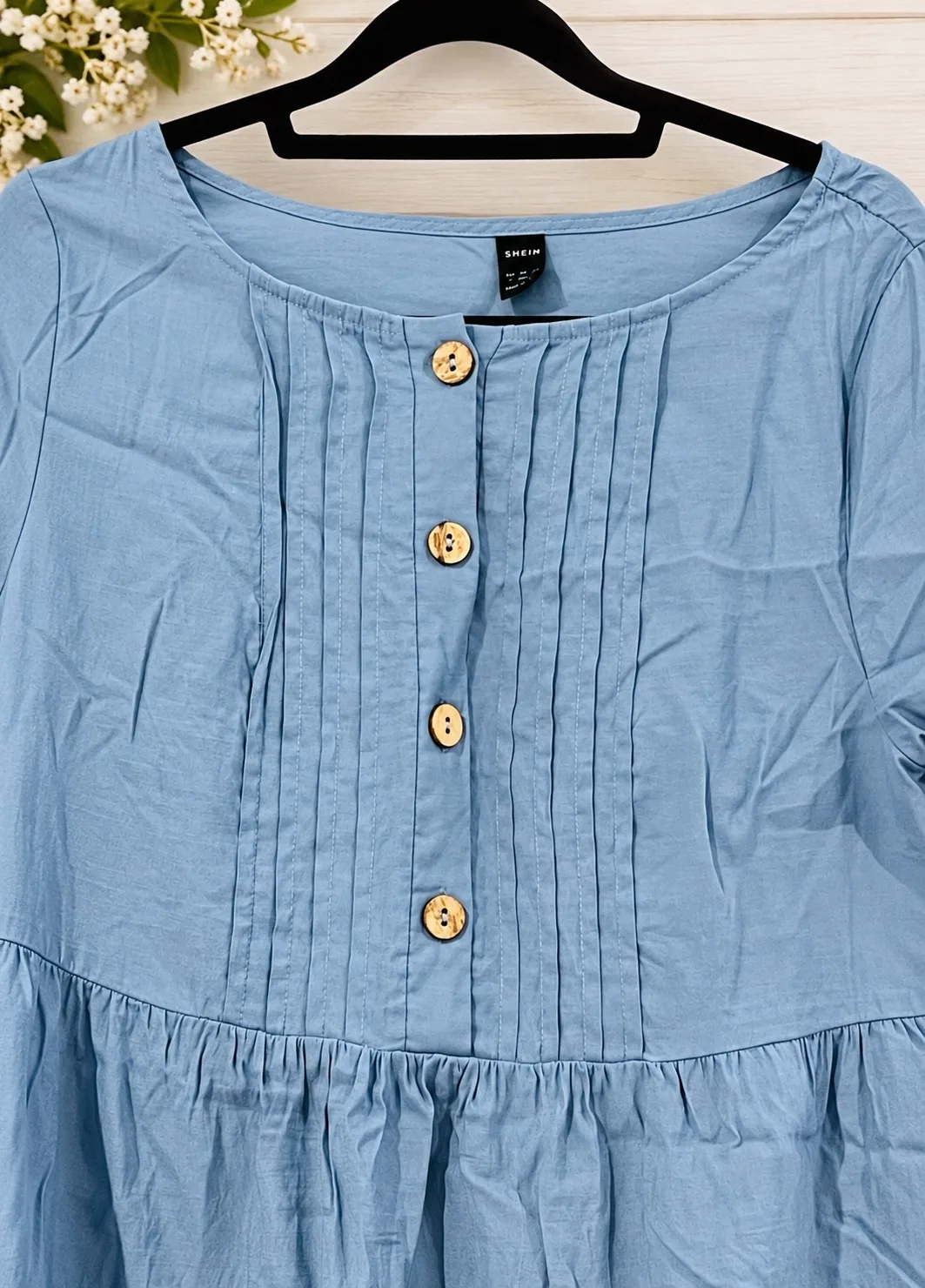 Pale blue shift dress size L – photo 3