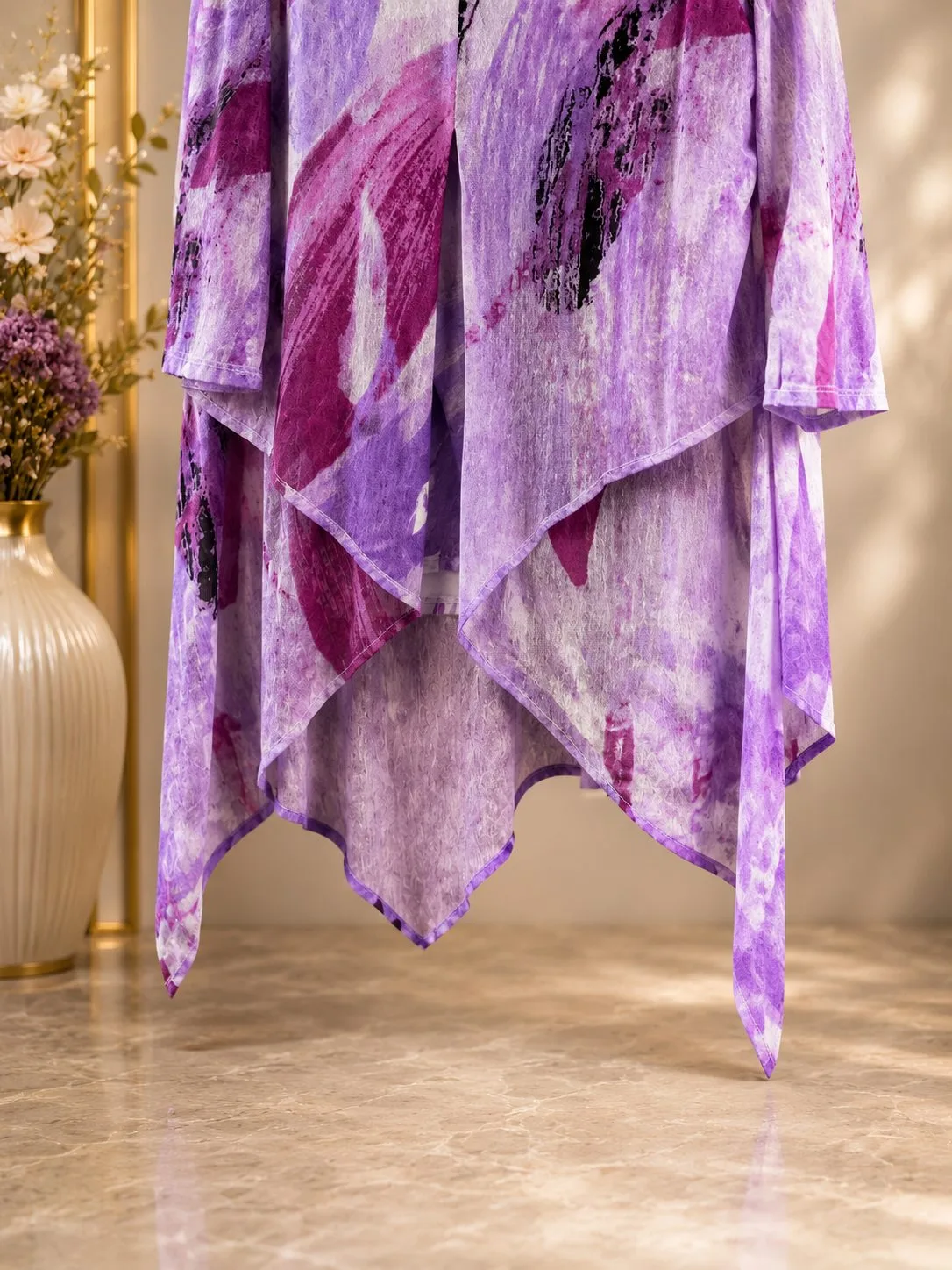 TS Tunic top with overlay fully lined - Size Small — photo 4
