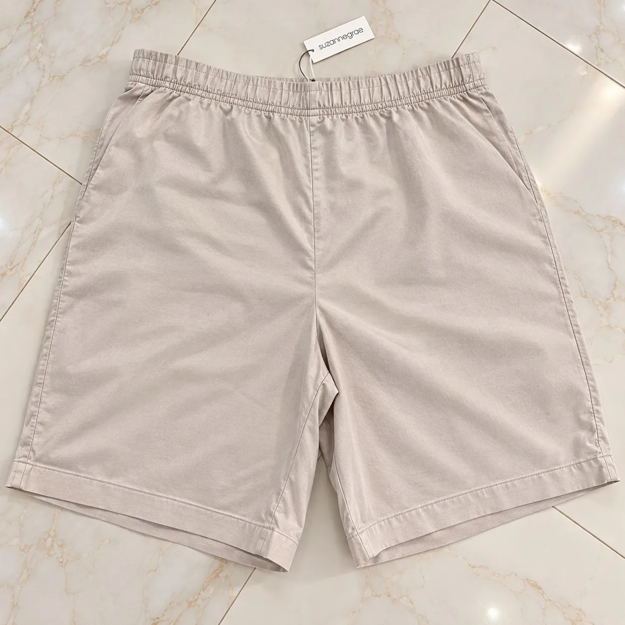 Brand new stone coloured linen shorts - size 24 — photo 5