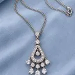 ✨ Vintage 925 Sterling Silver Statement Necklace