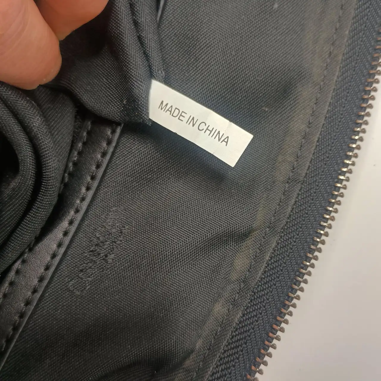Calvin Klein Collection Black Nylon & Leather Crossbody Bag (w/ Dust Bag) – photo 12