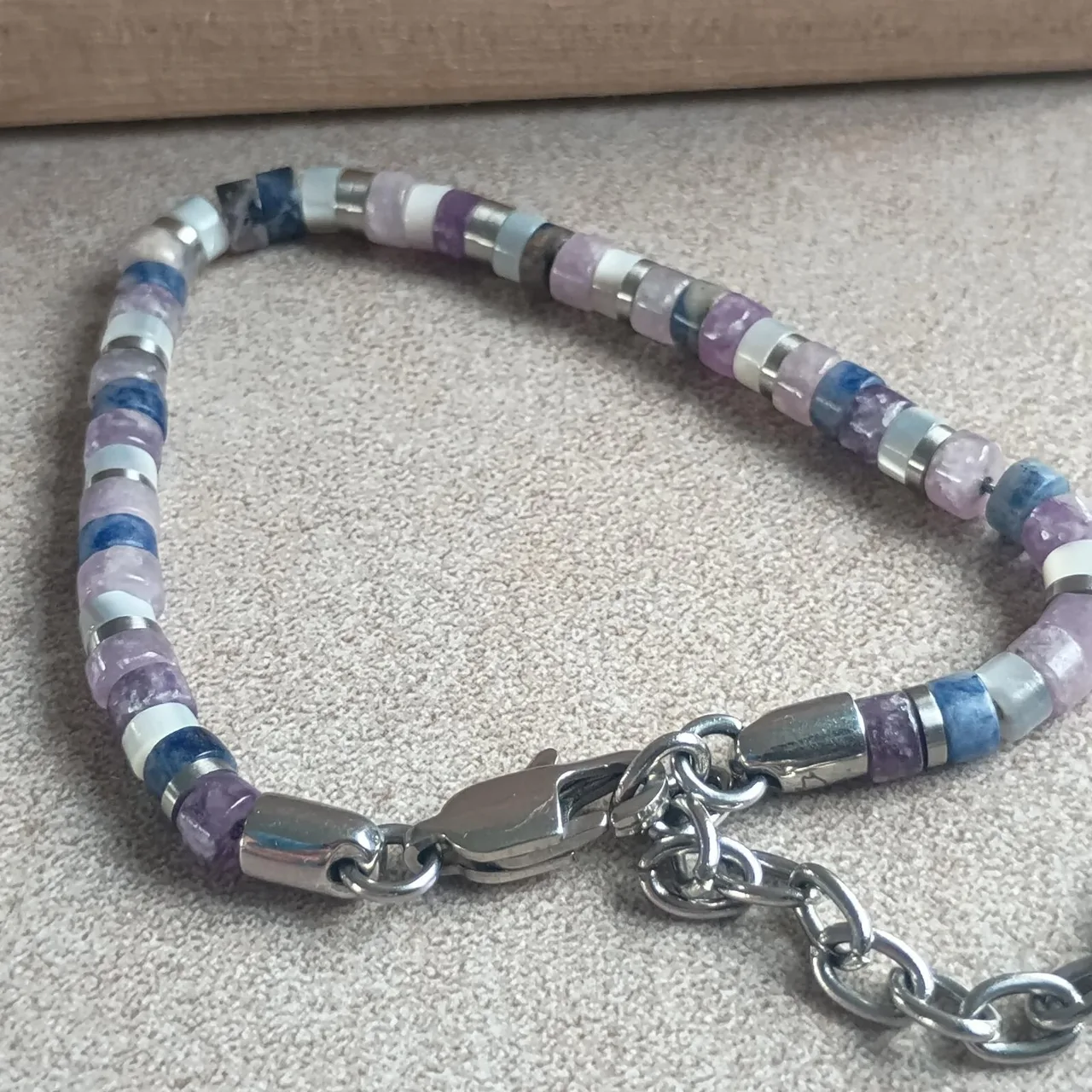 Authentic Pig & Hen "Brontide Mosaic" Gemstone Bracelet (Novara Colorway – photo 3