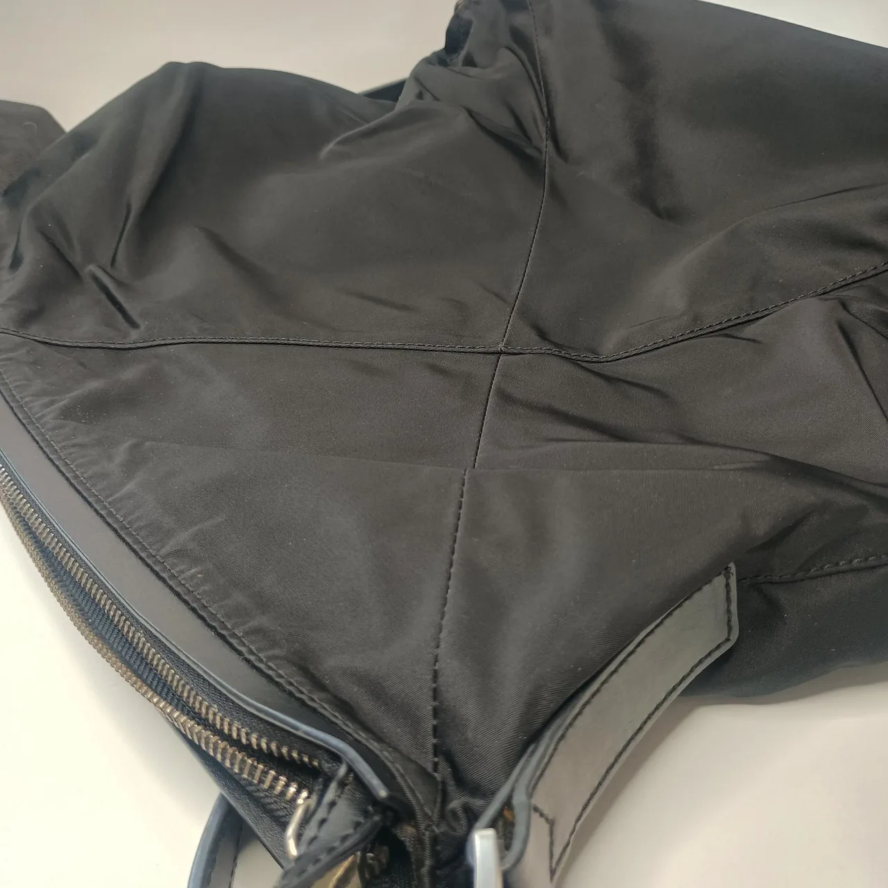 Calvin Klein Collection Black Nylon & Leather Crossbody Bag (w/ Dust Bag) – photo 10