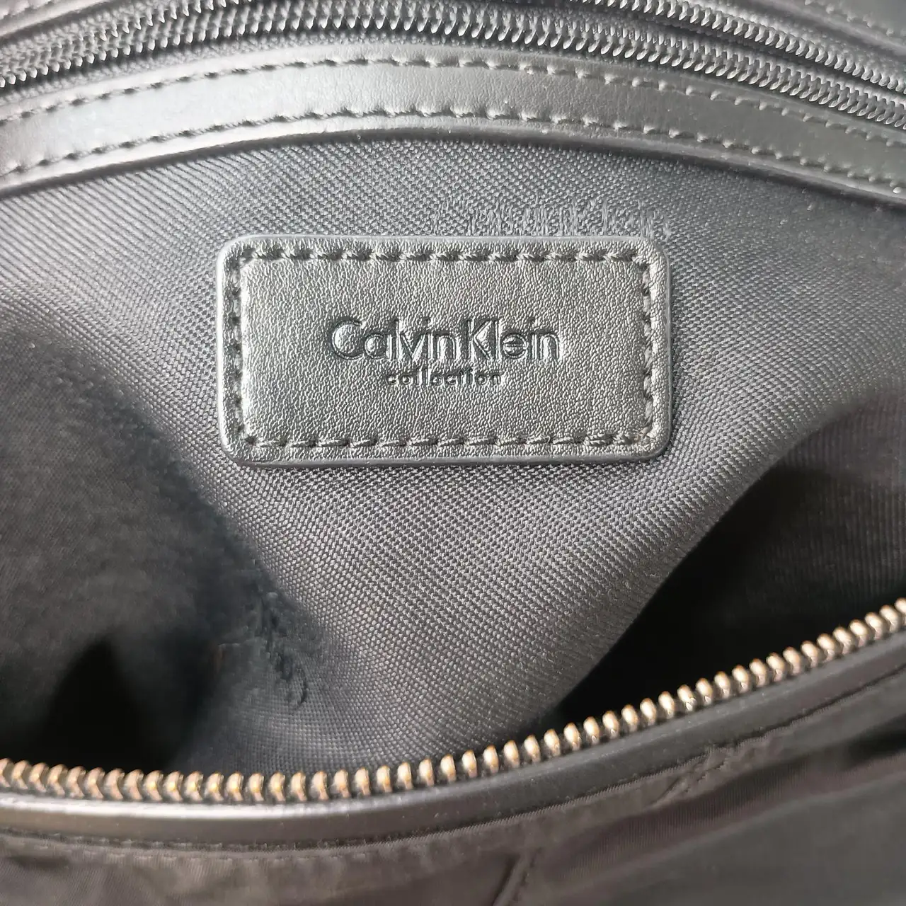 Calvin Klein Collection Black Nylon & Leather Crossbody Bag (w/ Dust Bag) – photo 11