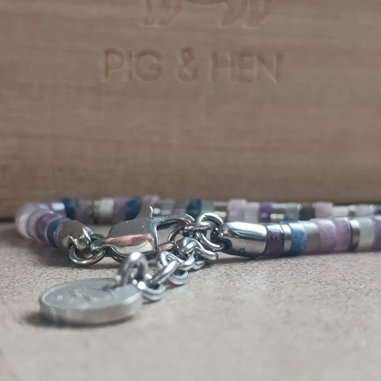 Authentic Pig & Hen "Brontide Mosaic" Gemstone Bracelet (Novara Colorway – photo 4