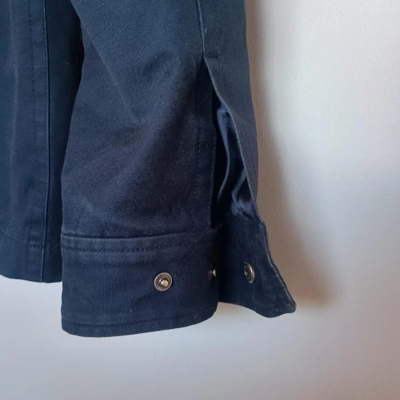 Jack London Navy Blue Hooded Parka Jacket Size L — photo 8