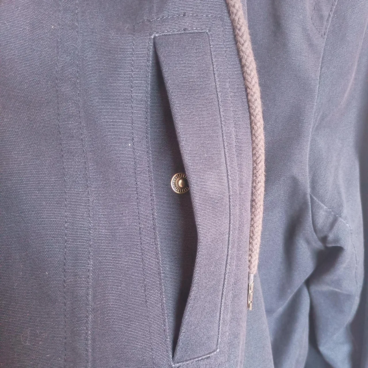 Jack London Navy Blue Hooded Parka Jacket Size L — photo 6