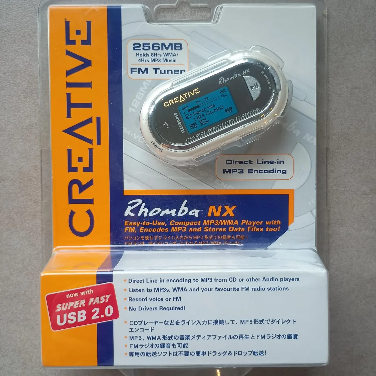 DEADSTOCK VINTAGE CREATIVE RHOMBA NX MP3 PLAYER — photo 4