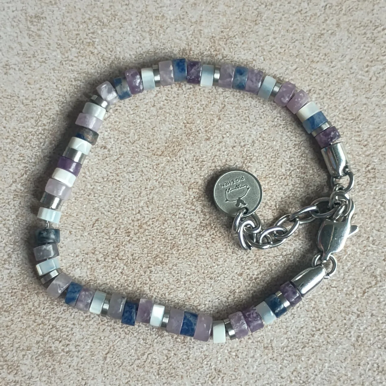 Authentic Pig & Hen "Brontide Mosaic" Gemstone Bracelet (Novara Colorway – photo 5