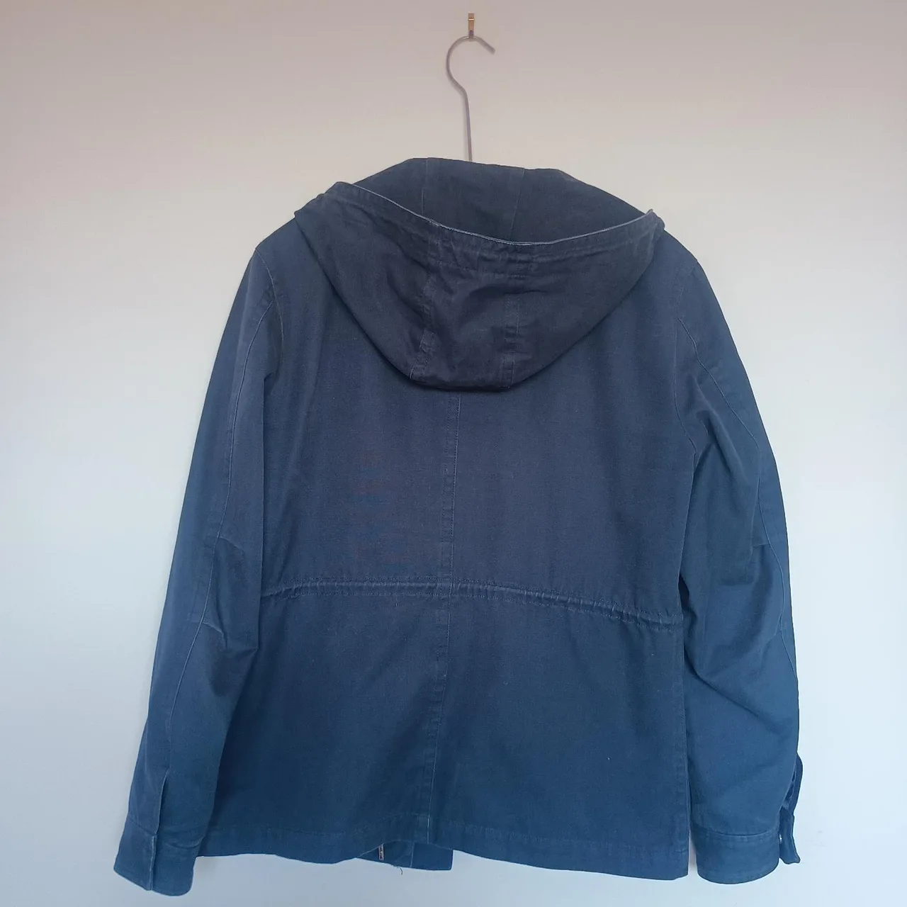 Jack London Navy Blue Hooded Parka Jacket Size L — photo 2
