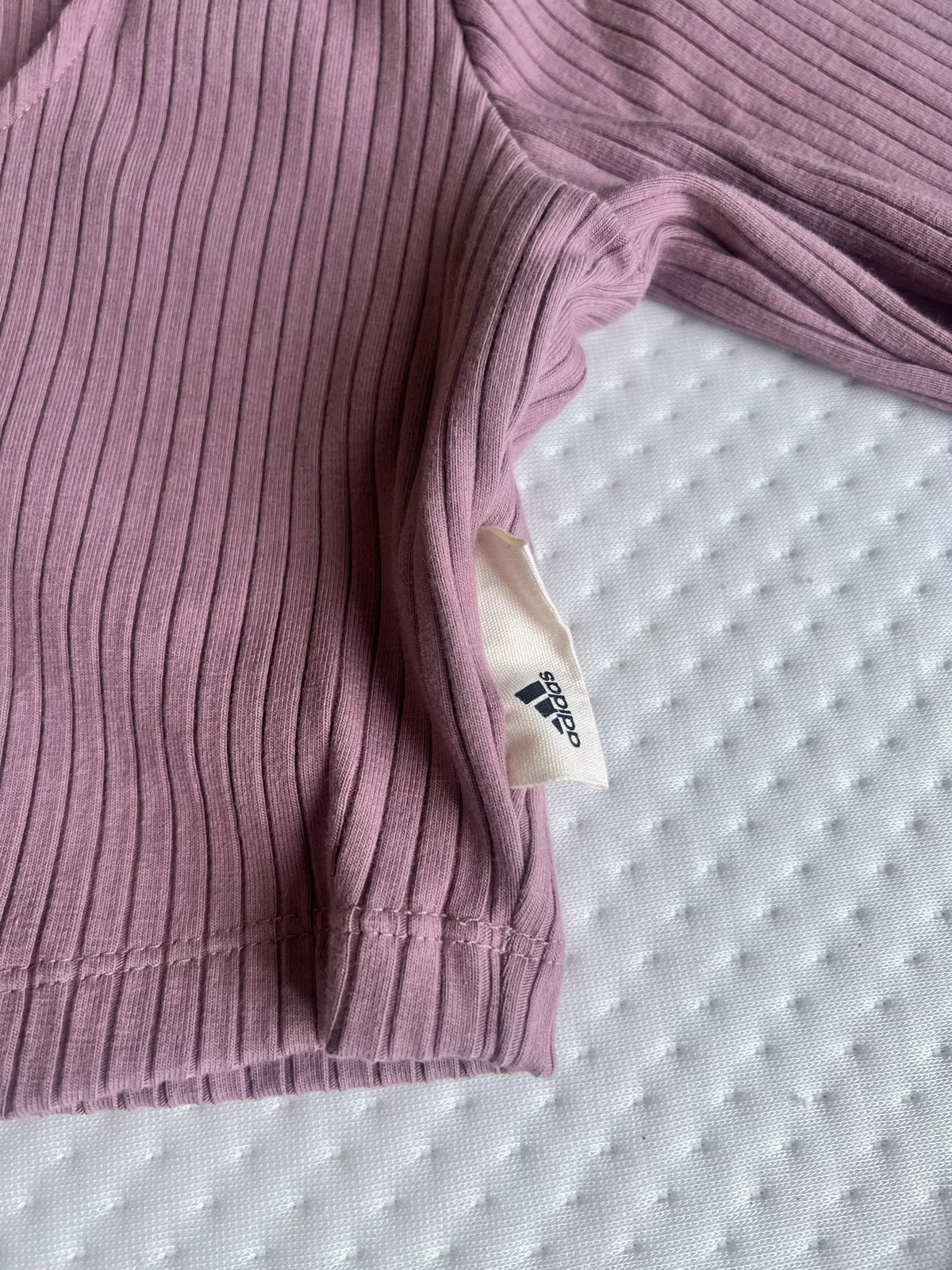 Adidas long sleeve ribbed crop tee — photo 3