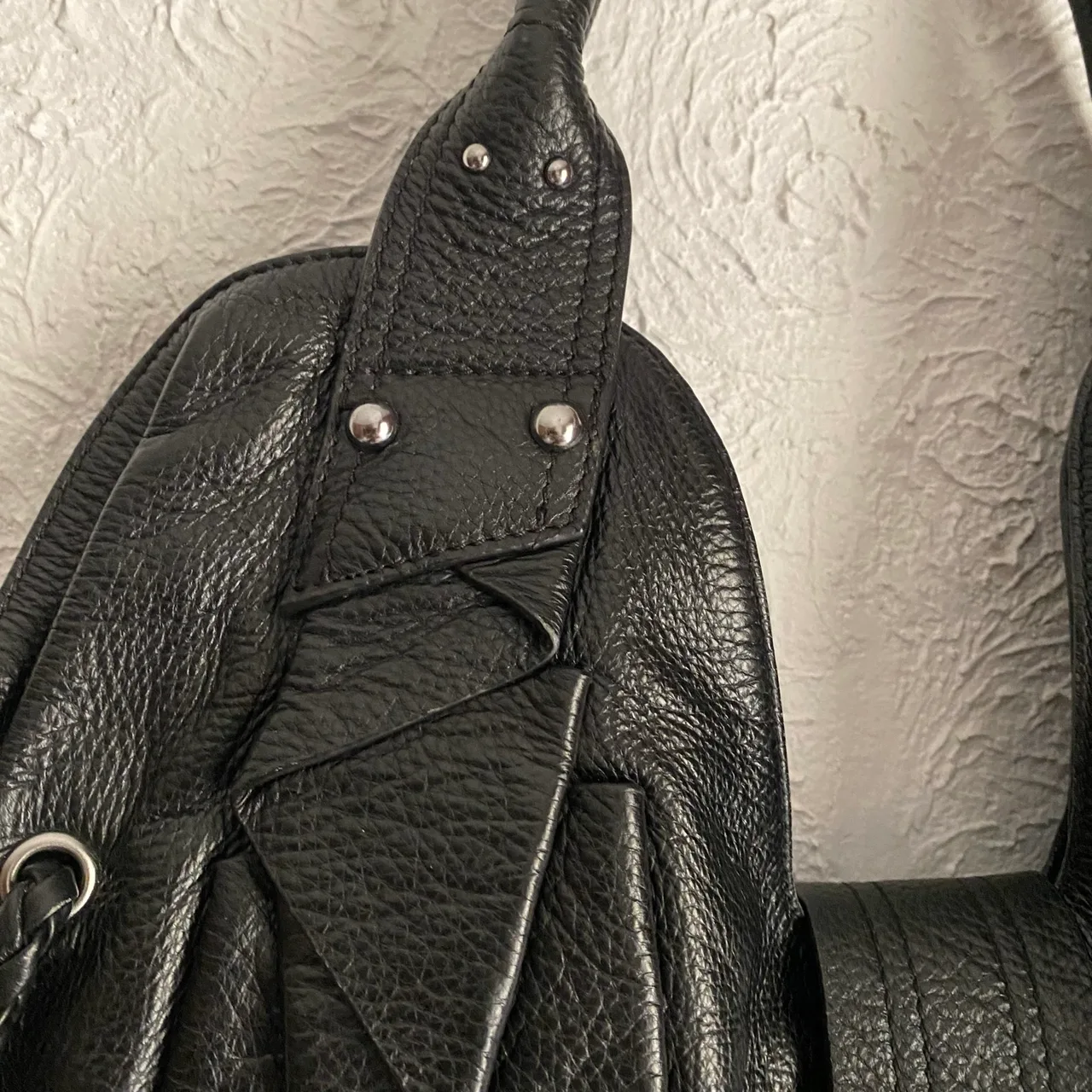 Leather Y2K style hobo bag — photo 4