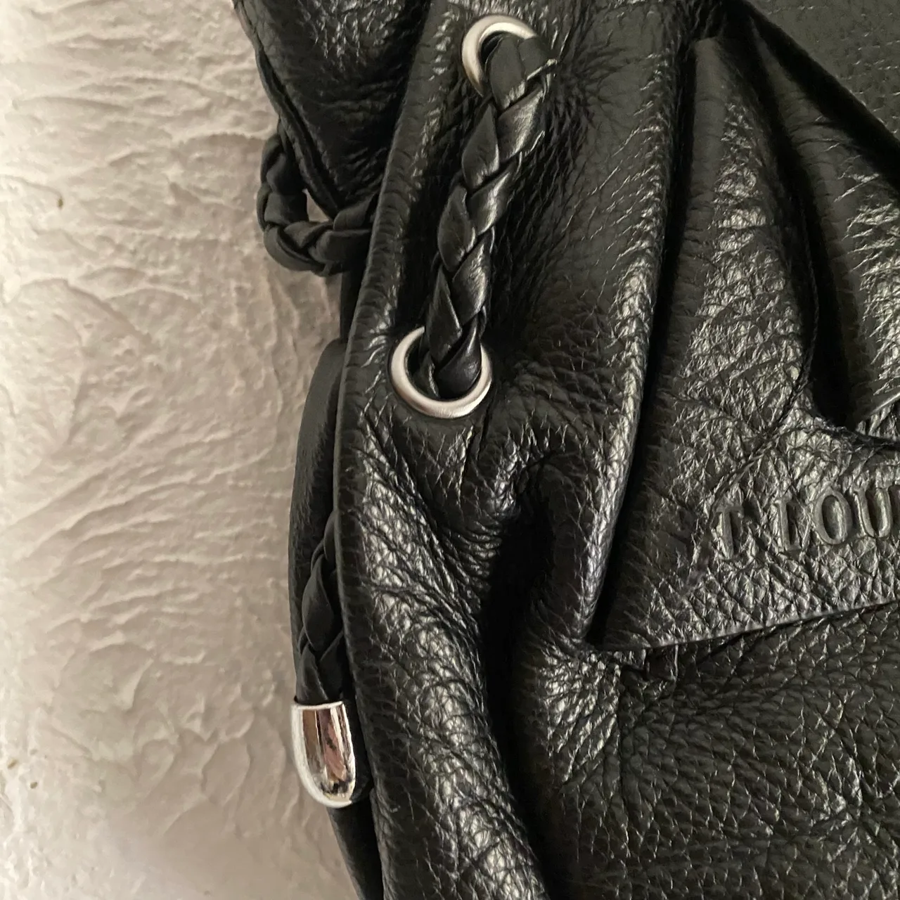 Leather Y2K style hobo bag — photo 3