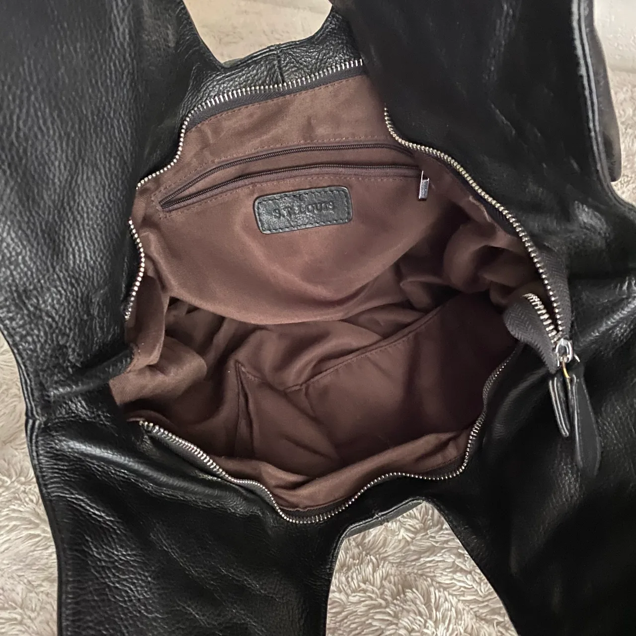Leather Y2K style hobo bag — photo 6