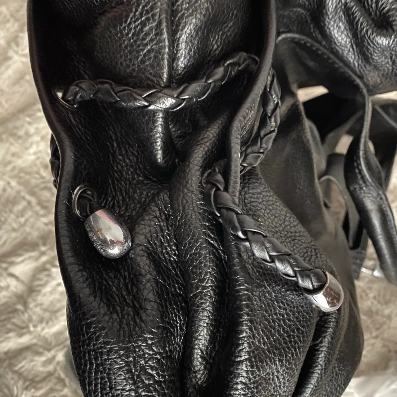Leather Y2K style hobo bag — photo 8