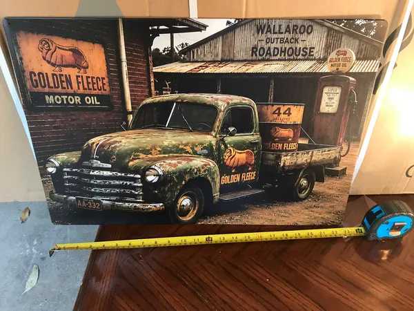 Large tin signs, great for man cave