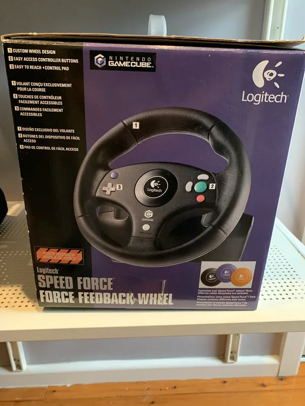 Logitech Force feedback Steering wheel - Gamecube BNIB