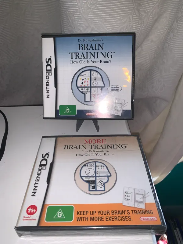 Nintendo DS Game bundle - Brain Training & More Brain training (Sealed)