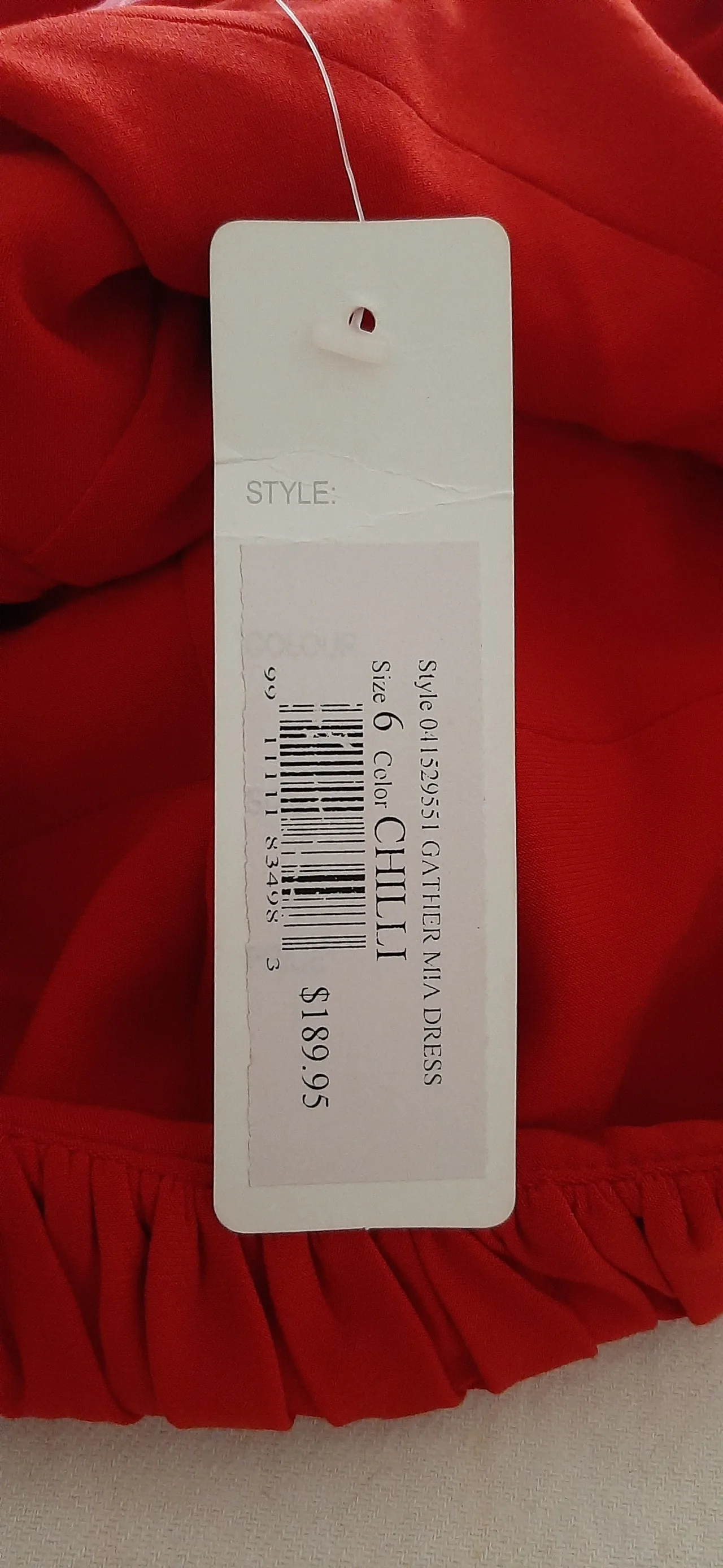 Ella Would Dress Chili Women's Size 6 new — photo 4
