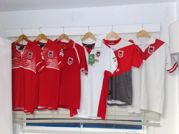 Great collection of St George Illawarra Dragons NRL memorabilia and supporter ge