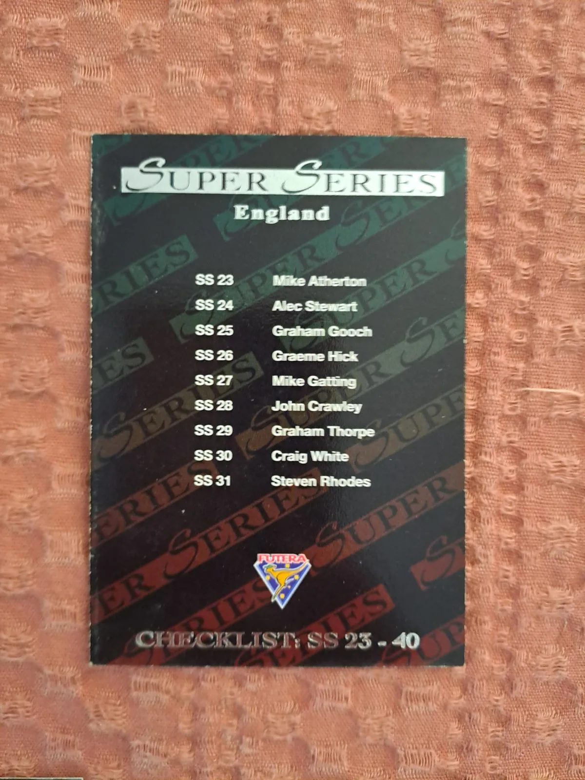 1994/95 Futera Cricket Super Series trading card set – SS1 through SS40. — photo 2
