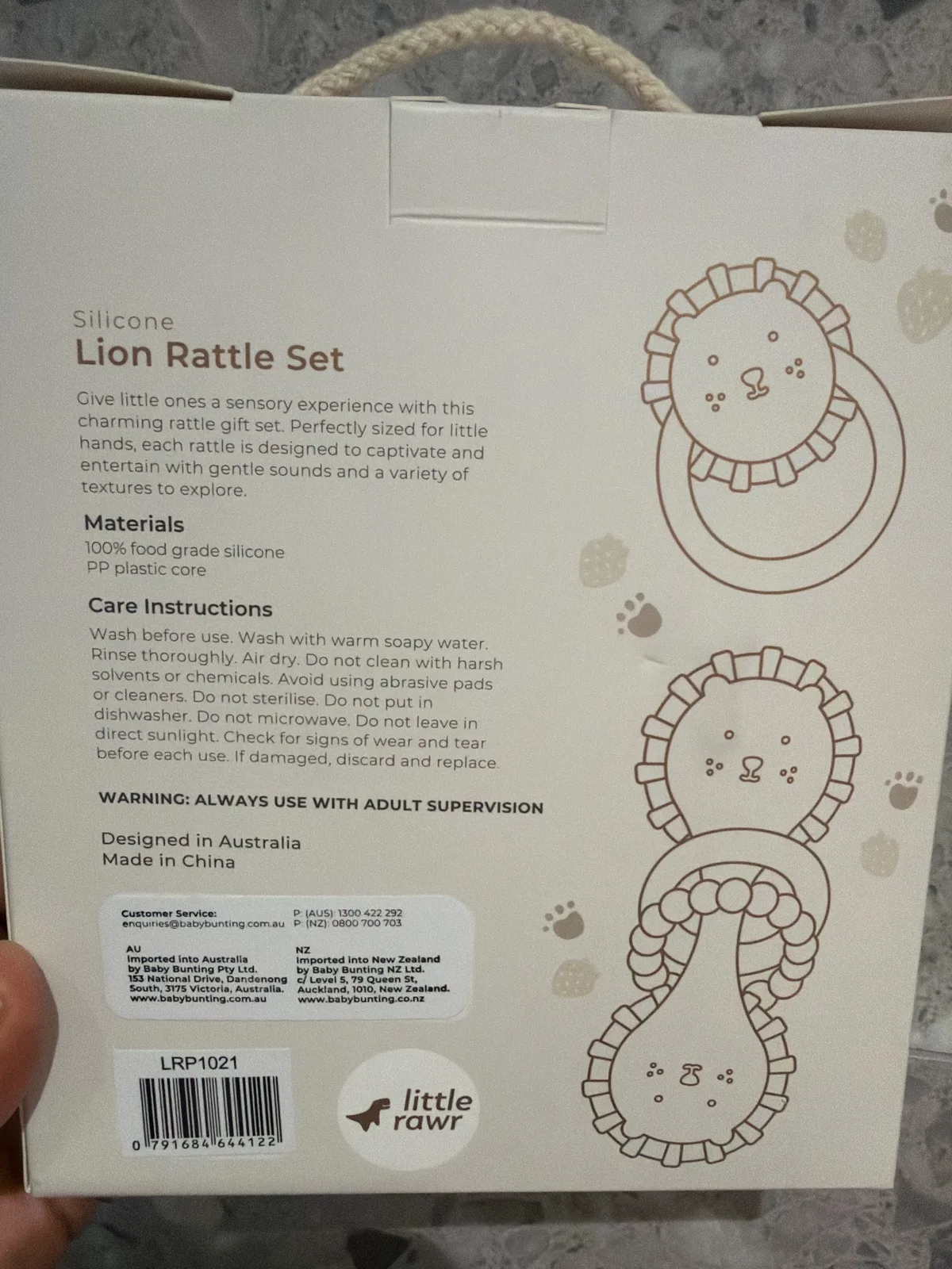 Silicone lion Rattle set — photo 2