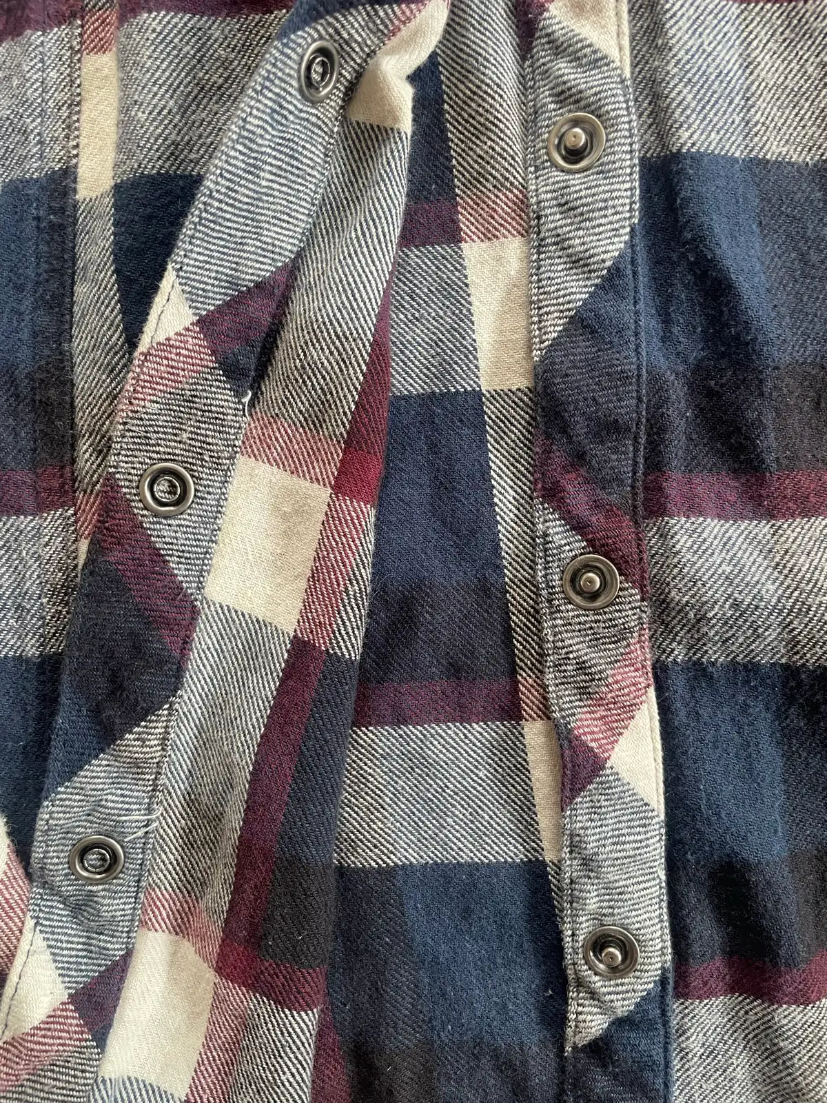 Hurley plaid flannel button up hooded shirt, size L – photo 4