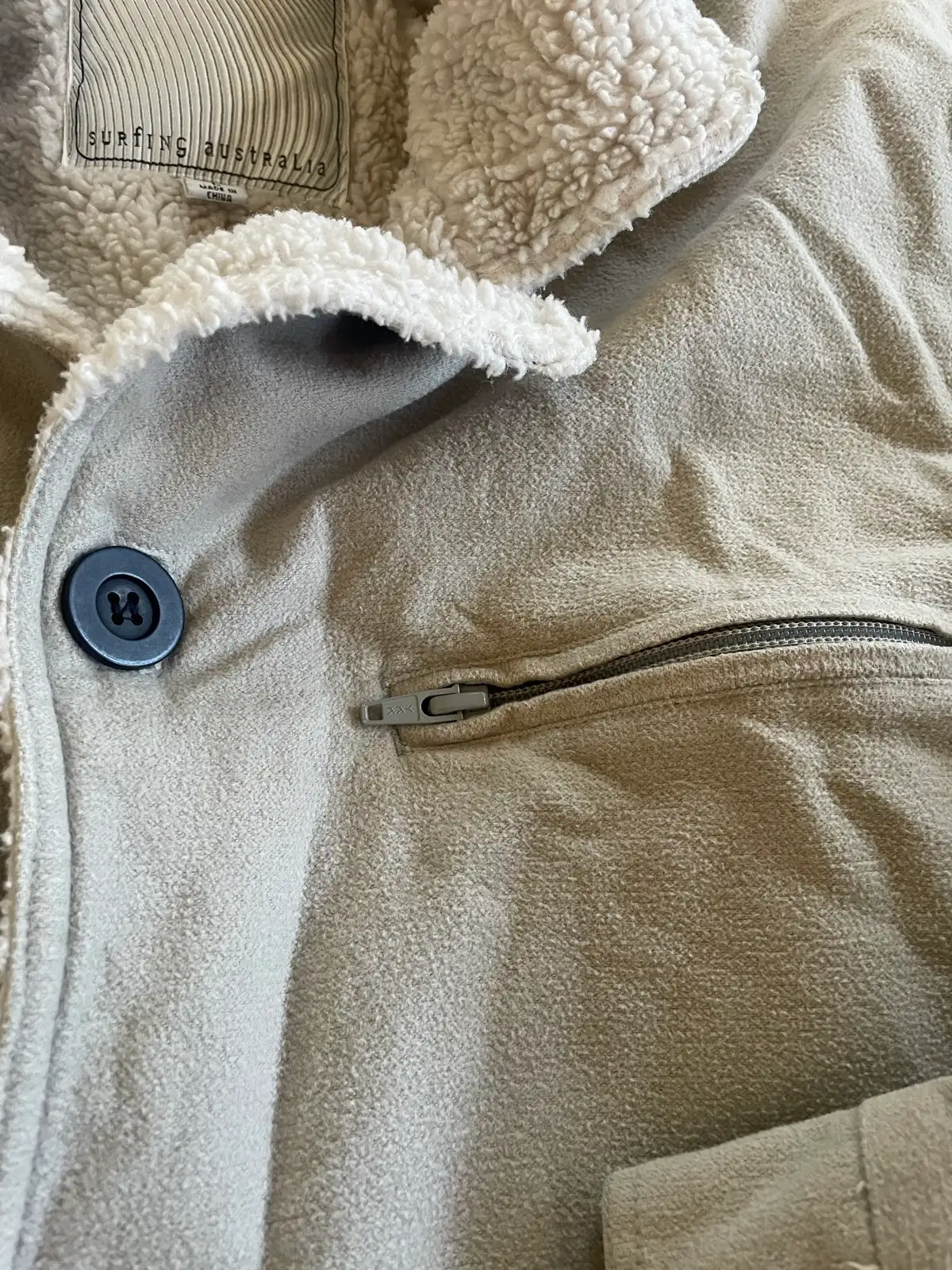 Vintage Rip Curl Sherpa Lined Jacket, Size L – photo 6