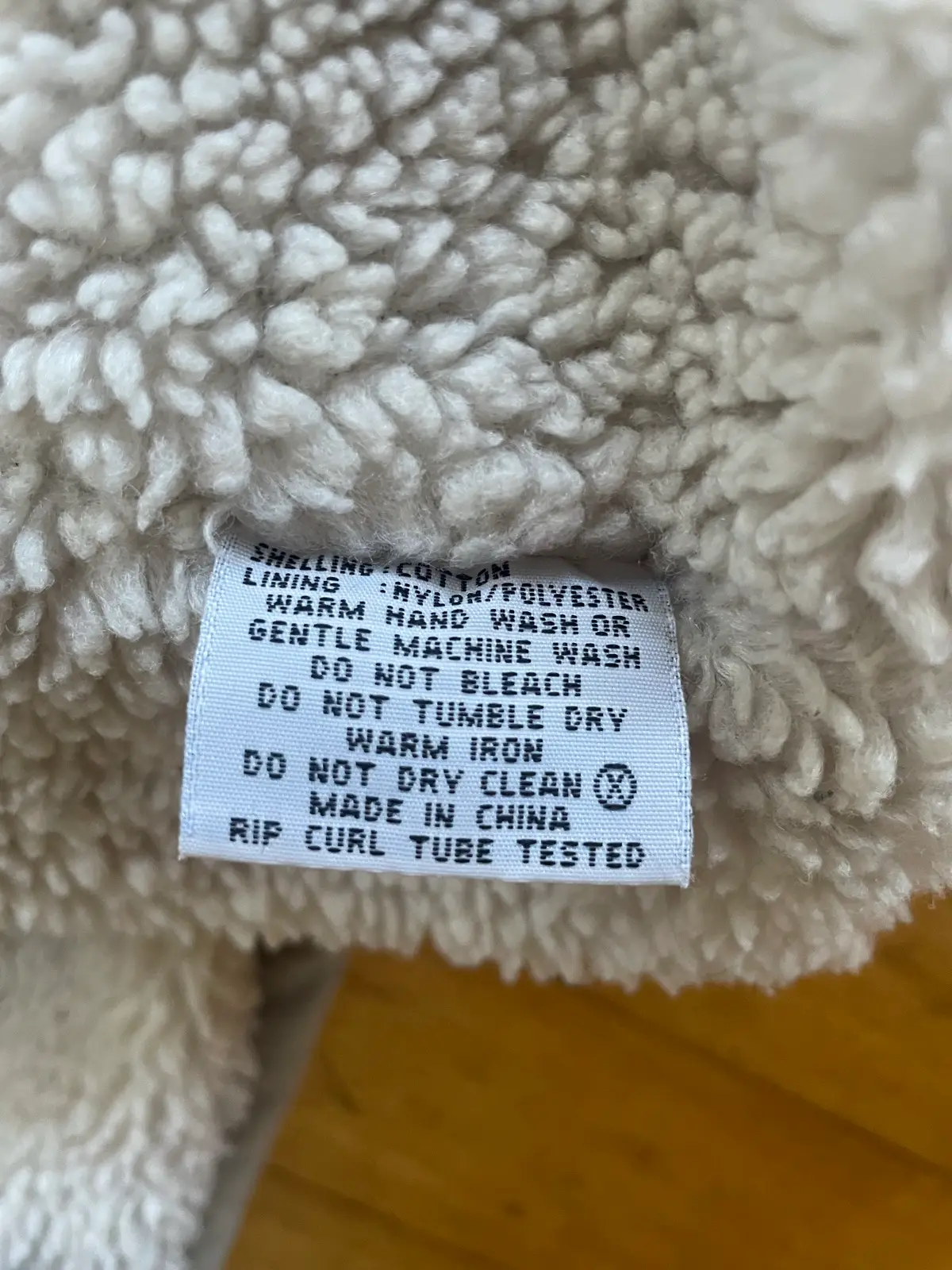 Vintage Rip Curl Sherpa Lined Jacket, Size L – photo 9