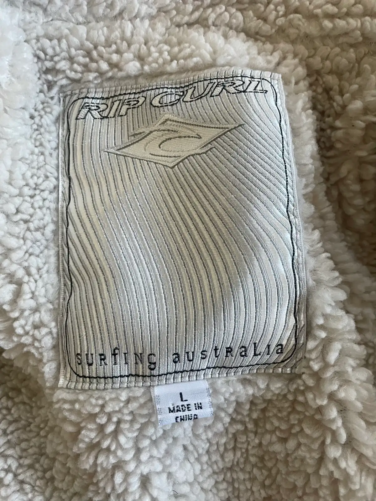 Vintage Rip Curl Sherpa Lined Jacket, Size L – photo 4
