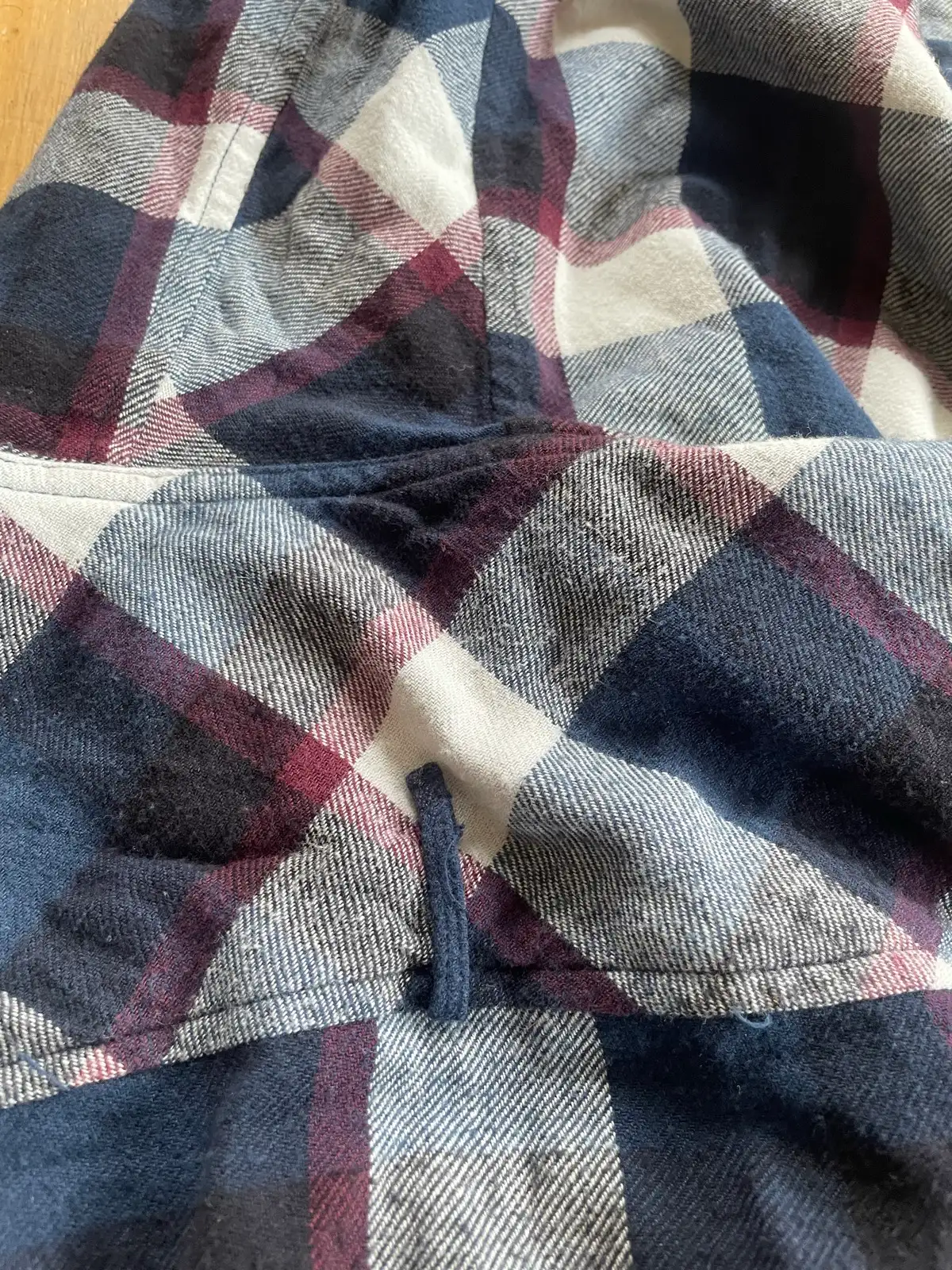 Hurley plaid flannel button up hooded shirt, size L – photo 6