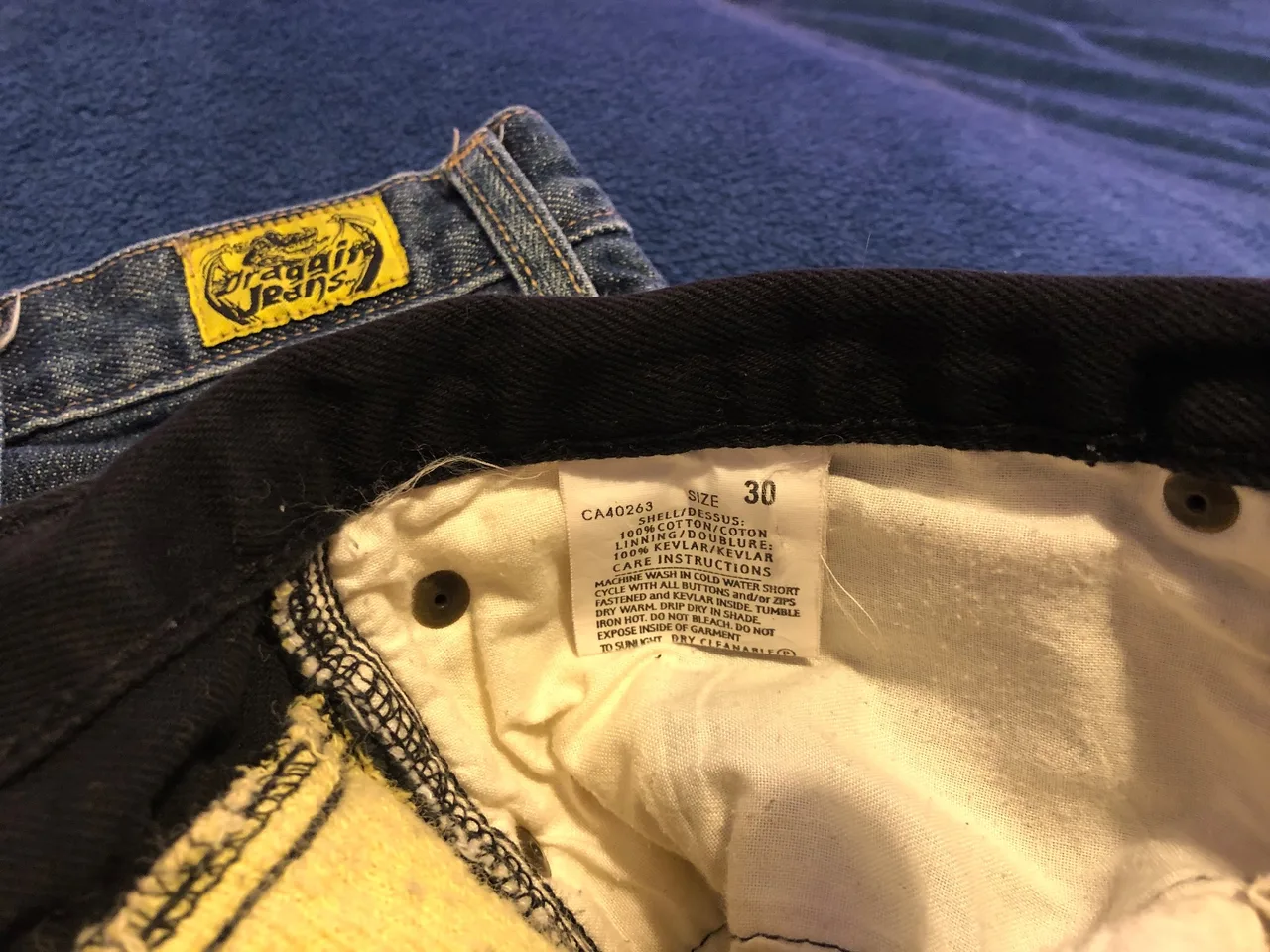 Draggin Motor cycle riding jeans x 2 — photo 3