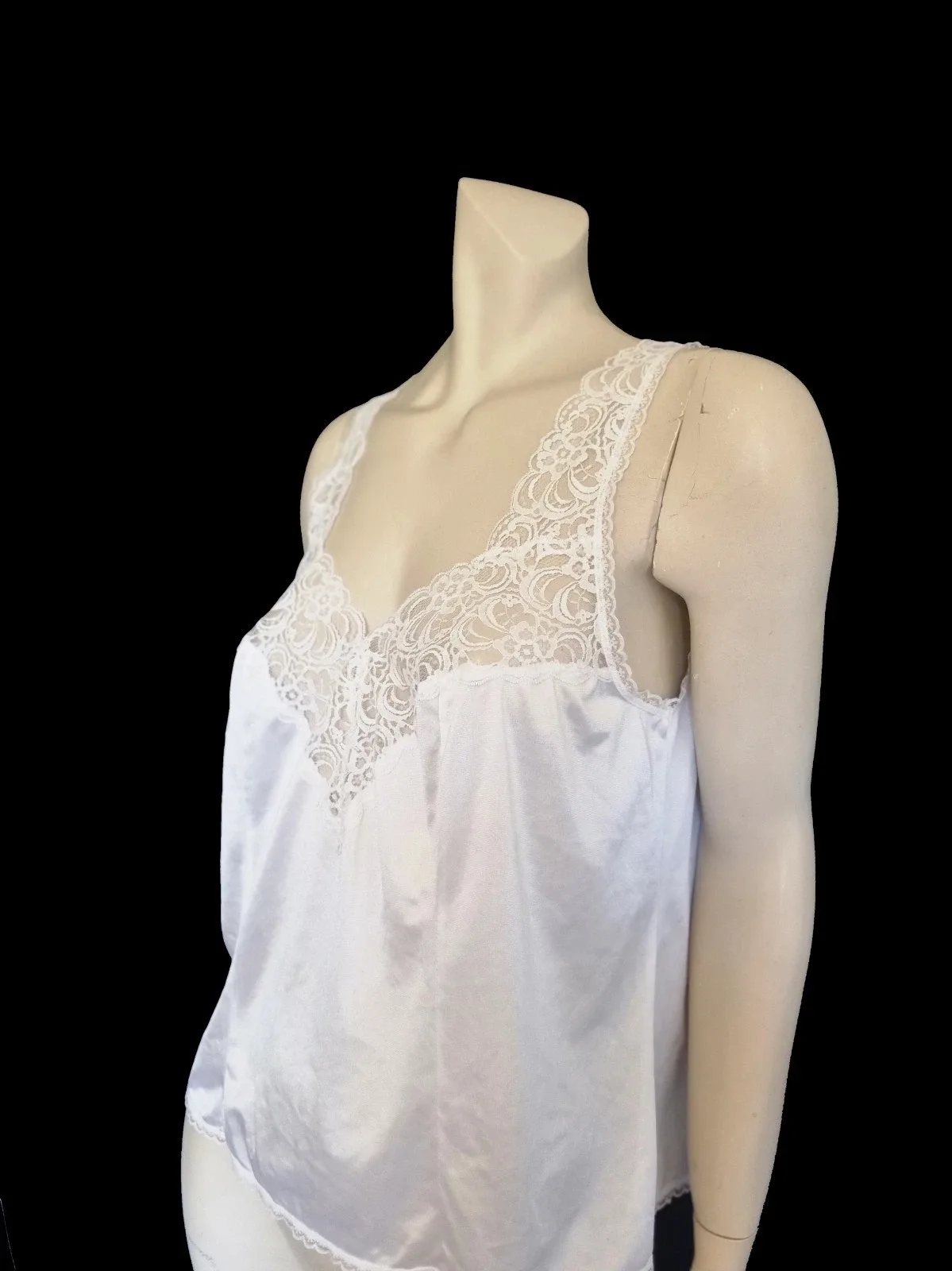 White Lacy Camisole - Large — photo 3