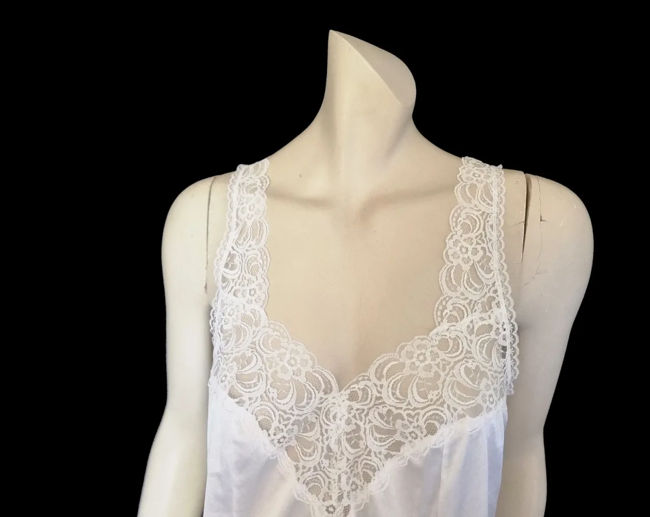 White Lacy Camisole - Large — photo 2