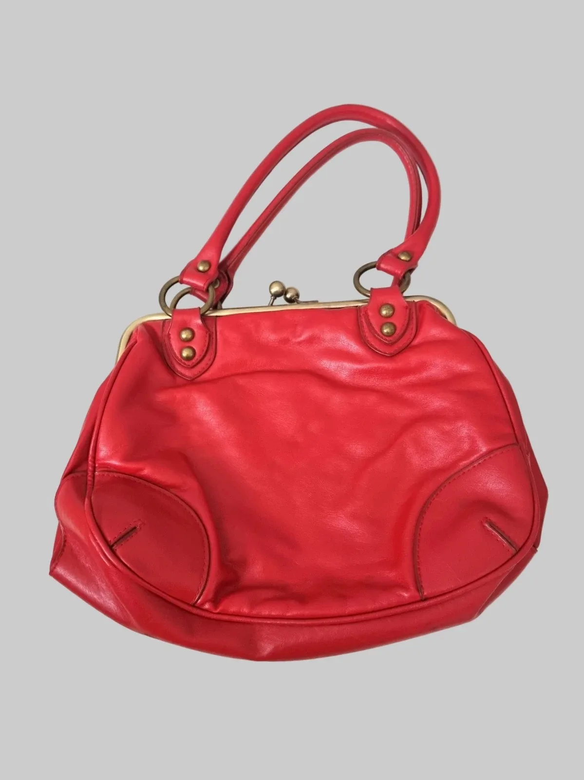 2000s Red PVC Handbag — photo 2