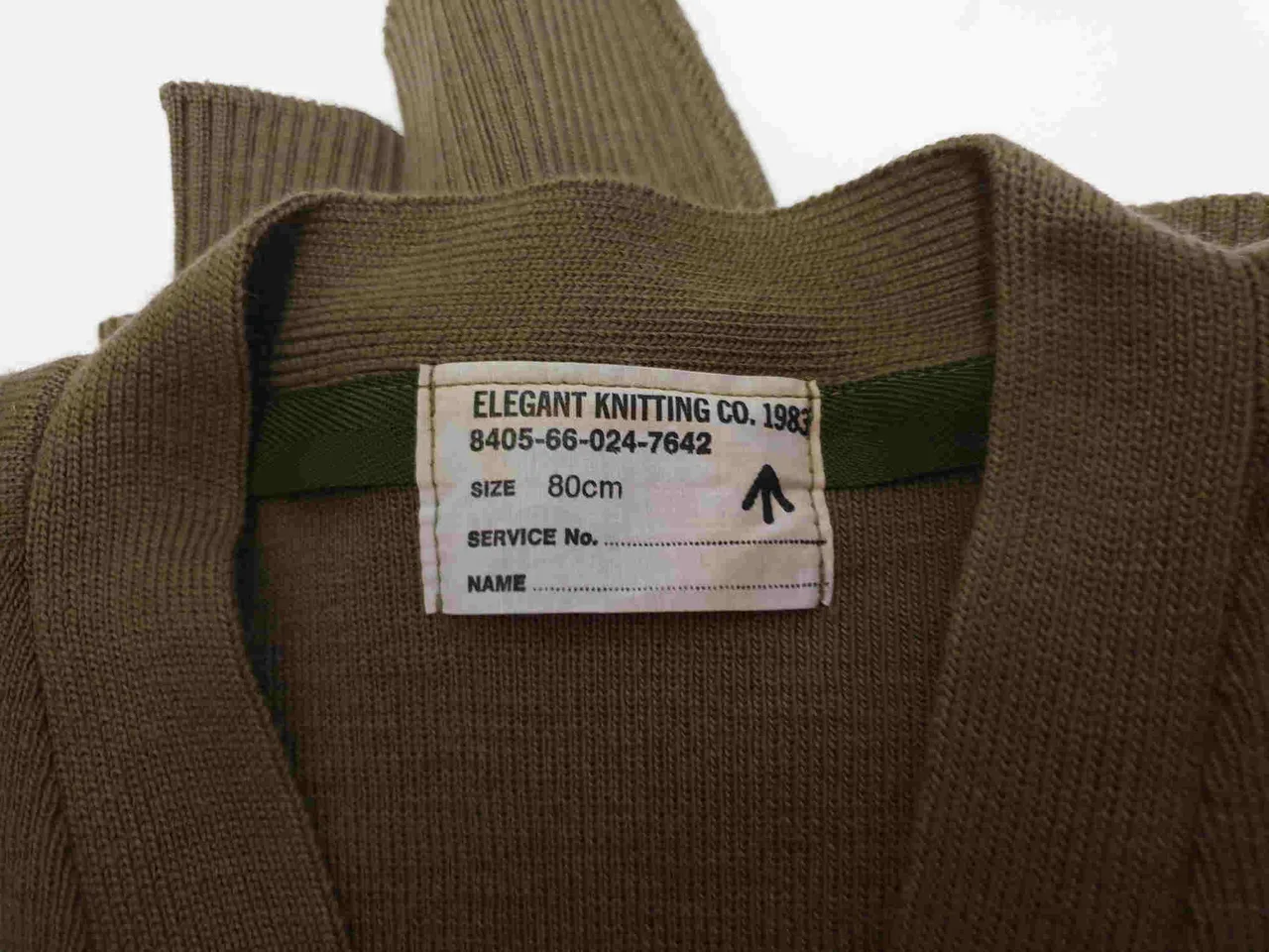 1980s Woollen Army Jumper - New Old Stock - Extra Small – photo 7