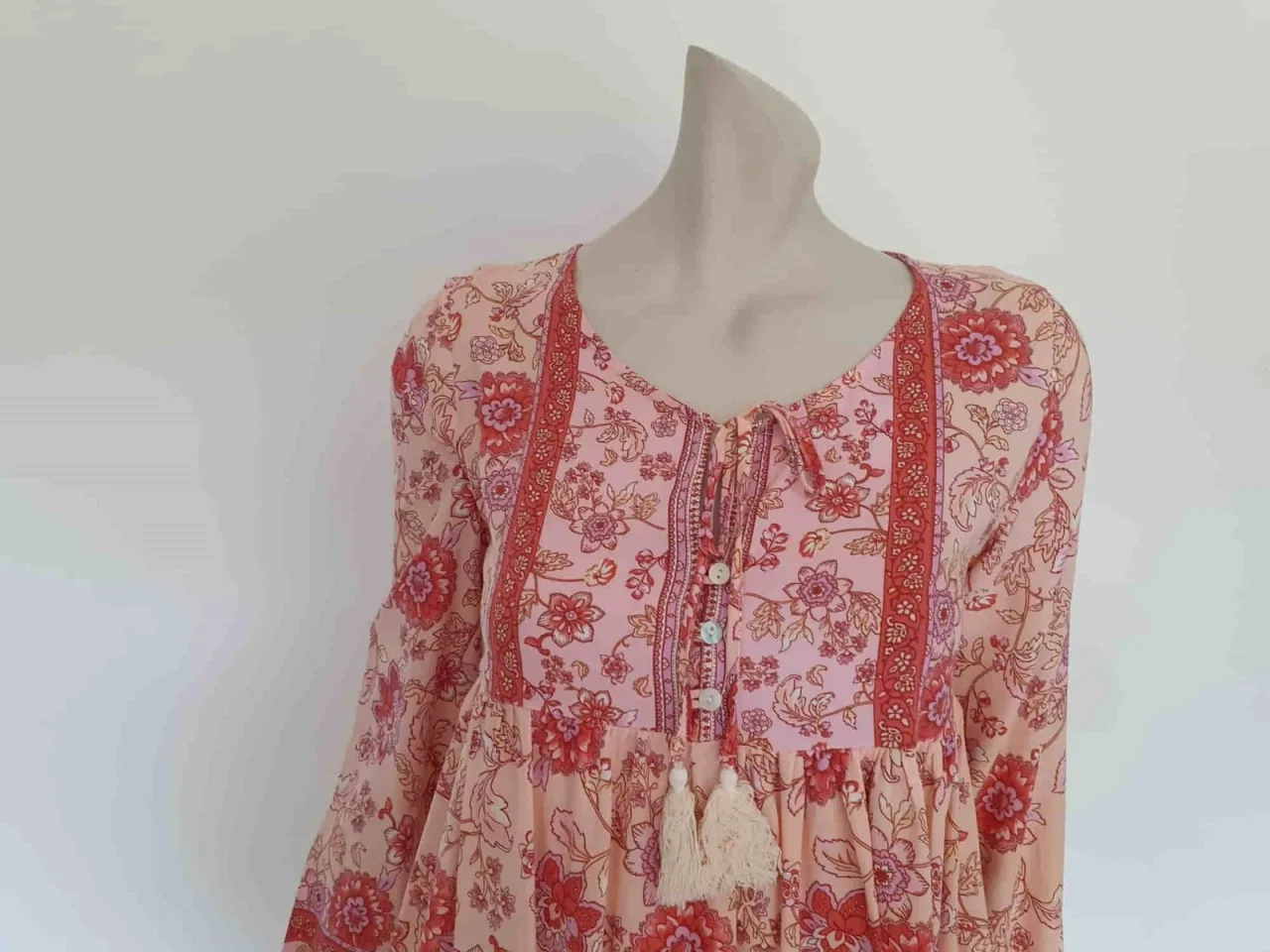 Pink Floral Top by Grace & Co. - Size 8 - New With Tags — photo 2