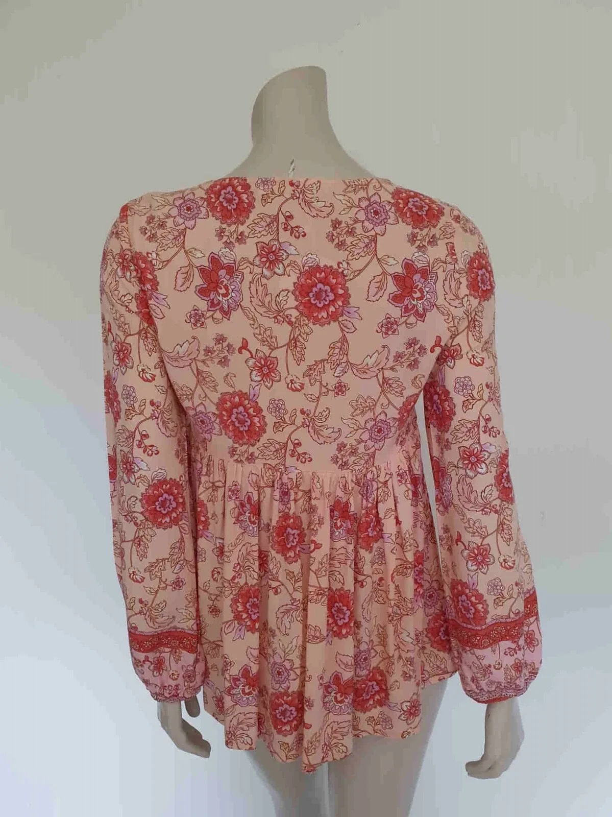 Pink Floral Top by Grace & Co. - Size 8 - New With Tags — photo 4